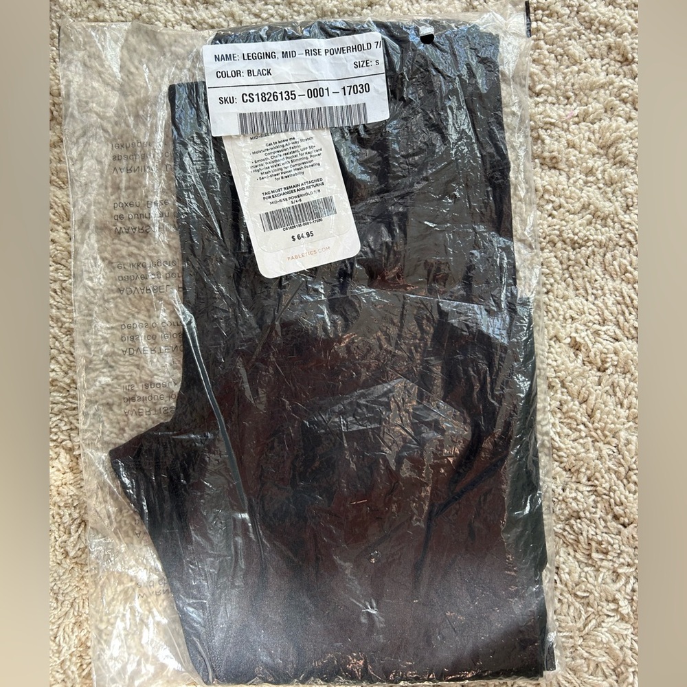 Fabletics Black Powerhold Leggings